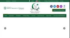 Desktop Screenshot of embassyofpakistanusa.org